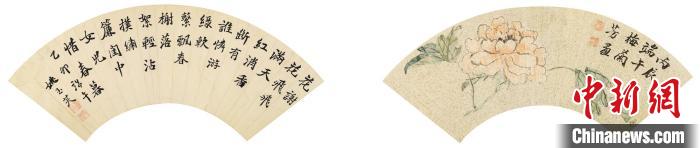 《千金一笑》扇面。　上海市歷史博物館 供圖