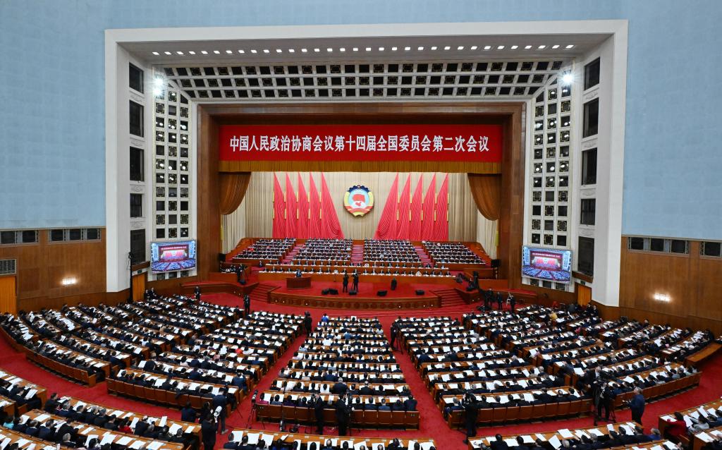 3月7日，全國政協(xié)十四屆二次會議在北京人民大會堂舉行第二次全體會議。