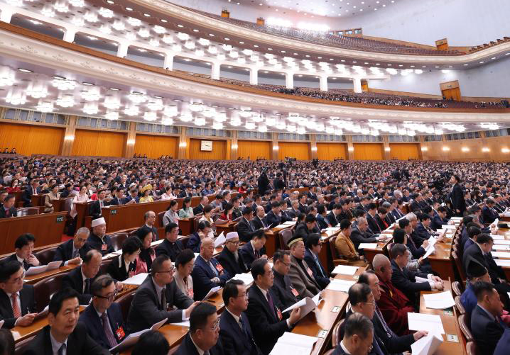 3月7日，全國政協(xié)十四屆二次會議在北京人民大會堂舉行第二次全體會議。
