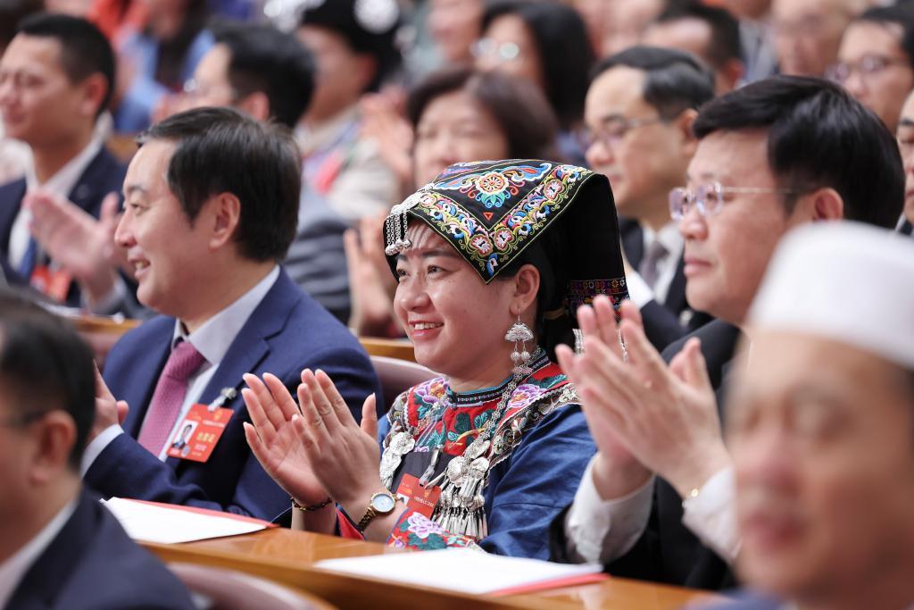 3月11日，第十四屆全國(guó)人民代表大會(huì)第二次會(huì)議在北京人民大會(huì)堂舉行閉幕會(huì)。新華社記者 姚大偉 攝