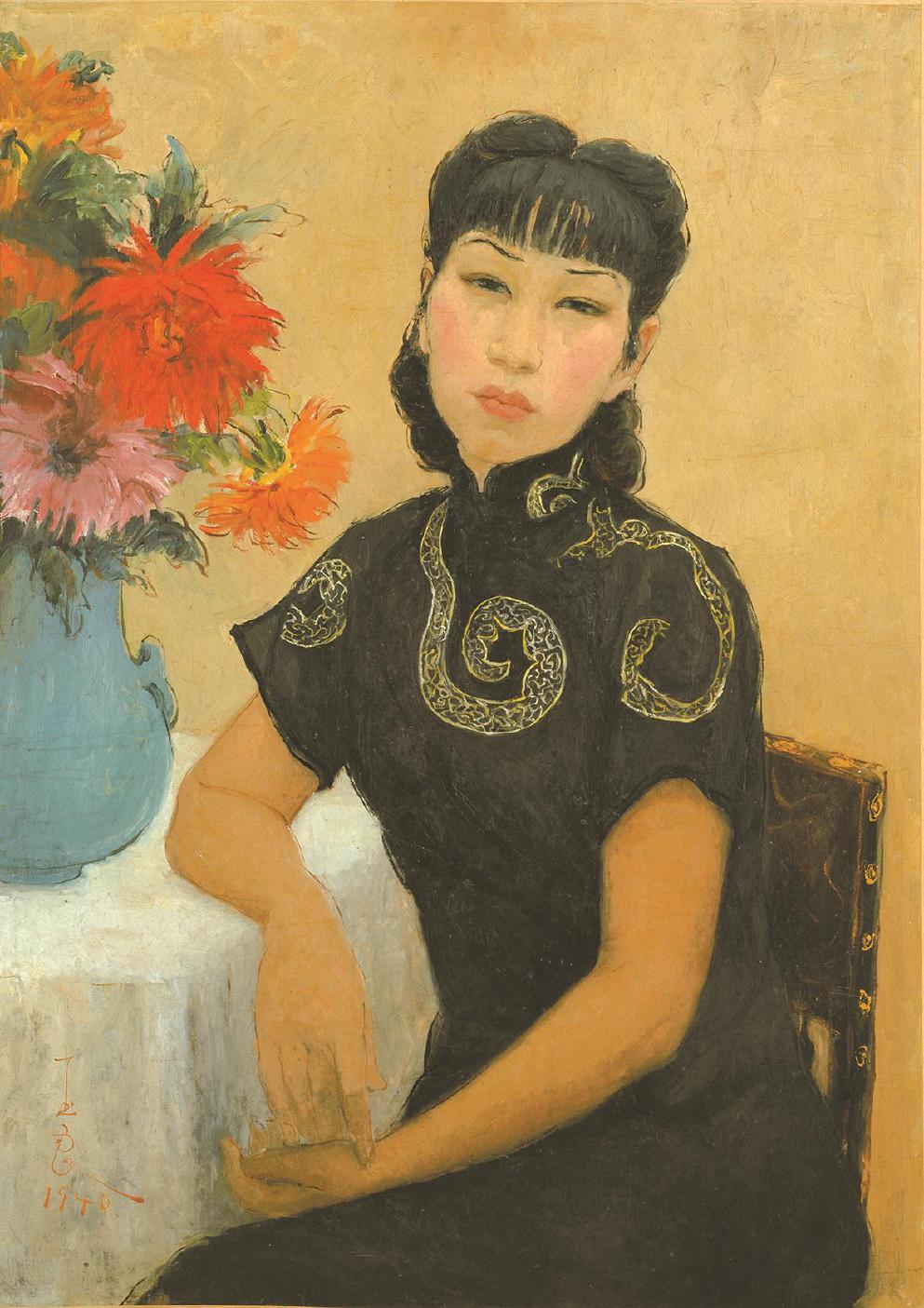潘玉良《自畫(huà)像》，1939年，油畫(huà)