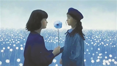 AI生成短片《致親愛的自己》劇照。  　　中國傳媒大學(xué)供圖