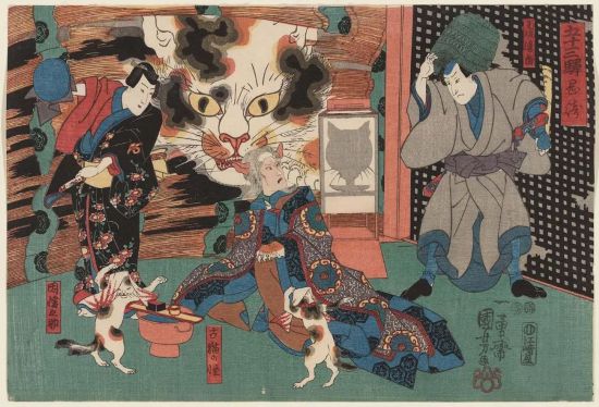 歌川國芳「五十三次 岡崎」等，1847 ACCESSION NUMBER:49.1248