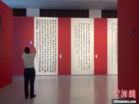 展覽現(xiàn)場(chǎng)。 童笑雨 攝 展覽現(xiàn)場(chǎng)。 童笑雨 攝
